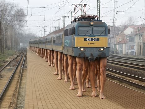 Újra jár a vonat... ez a peronon jön...