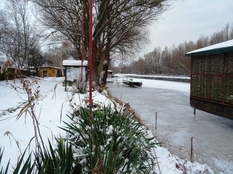 Befagyott a Mosoni-Duna, Halászi 2017. január 12.-én  4