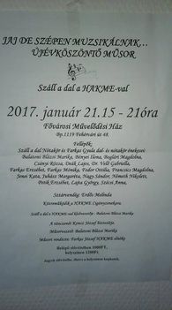 Jaj de szépen muzsikálnak, Újévköszöntő műsor