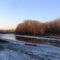 Jeges állapotok a Mosoni-Duna Mecsér község belterülete melletti szakaszán, 2017. január 11.-én 6