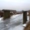 Elbontandó beton pillérek a régi határsávnál lebontott fahíd helyén, 2017 január 27 (5)