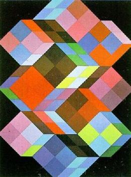 Geometrikus alakzatok Victor Vasarely képein 1