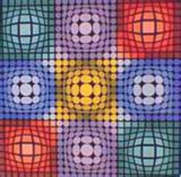 Geometrikus alakzatok Victor Vasarely képein 5