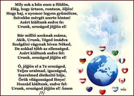 Jöjjön el a Te országod!