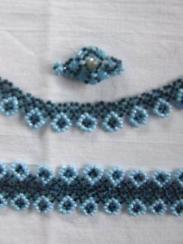 kék szett (gyűrű, nyaklánc, karkötő)
