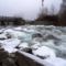 A Denkpáli megcsapoló műtárgyon kivezetett víz, Dunasziget 2017 január 31 (5)