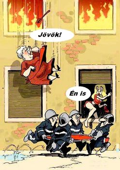A tűzoltó is ember!