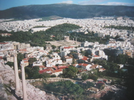Látkép az Akropolisz-ról, Athén
