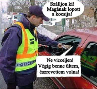 Lopott kocsi!
