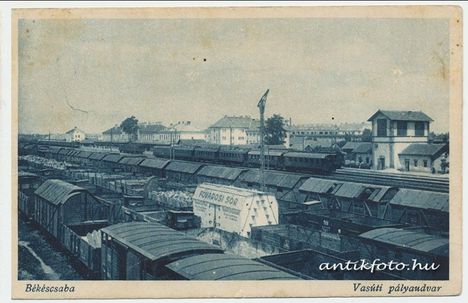 Békéscsaba, vasútállomás 1926