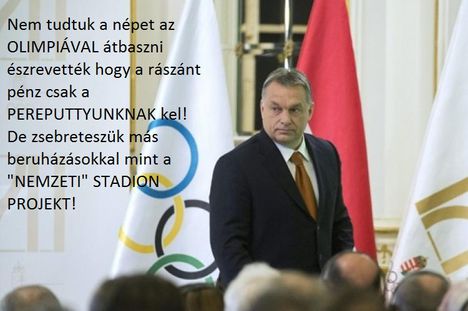 Orbán Viktor az Olimpia pénzei