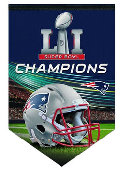 Super Bowl Banner for the New England Patriots