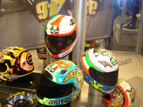 Valentino_Rossi's_AGV_helmets