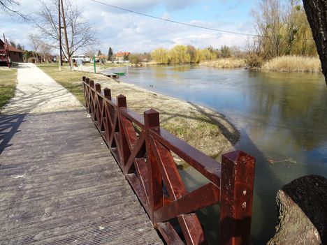 Mosoni-Duna folyó Mosonban a Bicó vendégló és a Csikusz melletti szakaszon, Mosonmagyaróvár 2017. március 07.-én 5