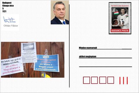 Orbán képeslap