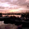 Dingle, Ireland harbor at sunset