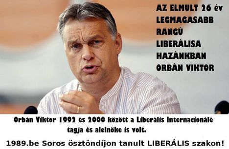 Orbán Viktor a legfőbb LIBERÁLIS