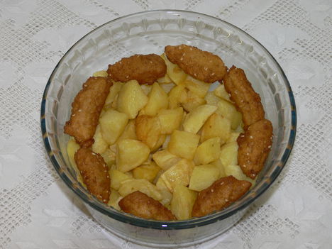 Sültkrumpli és puffancs köret