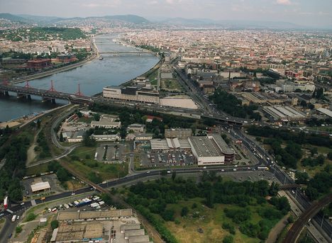 Légifotó sétarepülés folyamán: Budapest panoráma