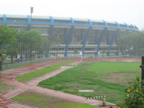 Maracaná Stadion, szakadó esőben, 2007-ben