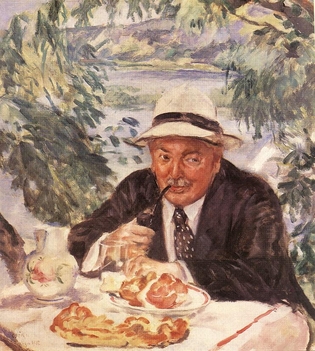 Csók István - Keresztapa reggelije (1932)