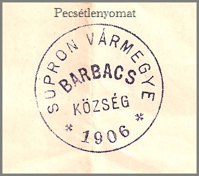 Pecsétlenyomat 1906