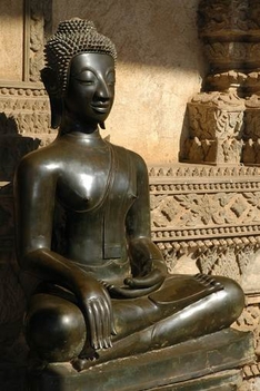 Vientianei Buddhaszobor