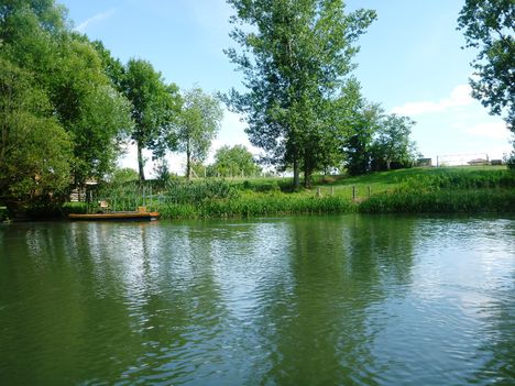 A Mosoni-Duna folyó Magyarkimle melletti szakaszon, Kimle 2017. július 26.-án 5