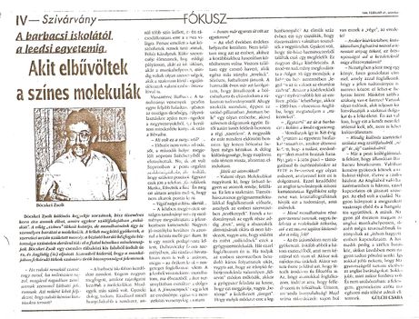 Újságcikk Böcskei Zsoltról, 1996.február 24.
