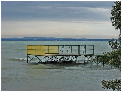 Balaton-Siófok esős időben. 4