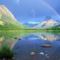 Rainbow Reflections Swiftcurrent Lake Glacier National Park Montana