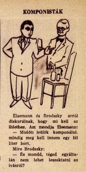 Brodszky Miklós és Eisemann Mihály zeneszerzők