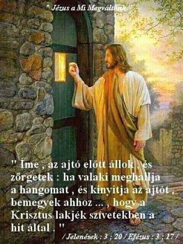 Jézus Az ajtó előtt ál