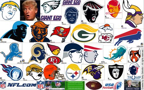 Az NFL Donald Trump USA Elnök úr variációjába . 