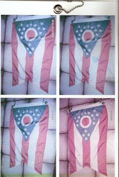 Ohio Állam zászlója .USA . Fővárosa : COLOMBUSZ .