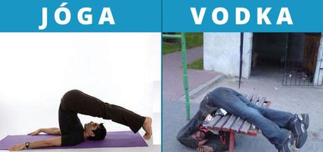 Nincs nagy különbség a jóga és a vodka között!