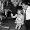 Puskás kislányával, a 3 éves Anikóval. 1955.
