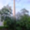A 130 éves Márialigeti malom (ma vízerőtelep) műemlék értékű kéménye, Hegyeshalom 2016 augusztus 22