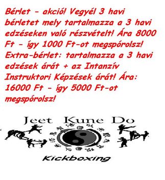 Kick Box Jitsu bérlet-akció!!!