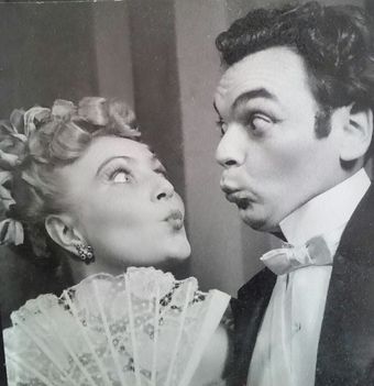 Rátonyi Róbert és Zentai Anna a Luxemburg grófja c. operettben ..Rátonyi Hajni jóvoltából
