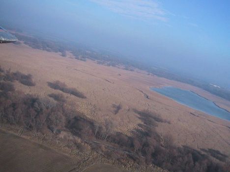Légifelvétel a Barbacsi tóról