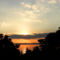Balaton naplementéje, horgászokkal. 1