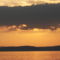 Balaton naplementéje, horgászokkal. 2