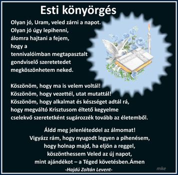 Esti könyörgés