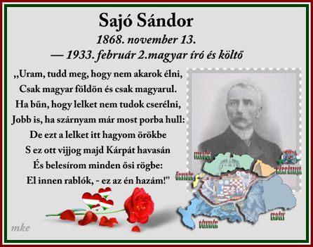 85 éve,1933. 02. 02.Meghalt Sajó Sándor költő, tanár, drámaíró.