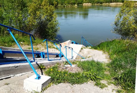 Duna folyam Dunaremetei vízmérce, 2018. április 19.-én