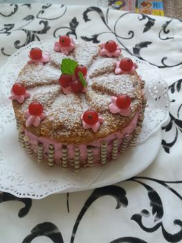 Mini málna torta