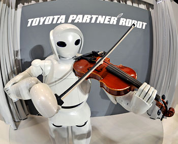 robot hegedű