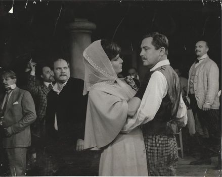 1956 Somogyvári Rudolf és Bara Margit Keszi Imre Törvényen kívül című darabjában a Jókai Színházban (Magyar Fotó Farkas Tamás)