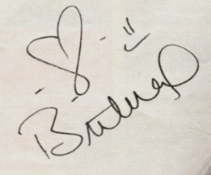 Britney aláírása